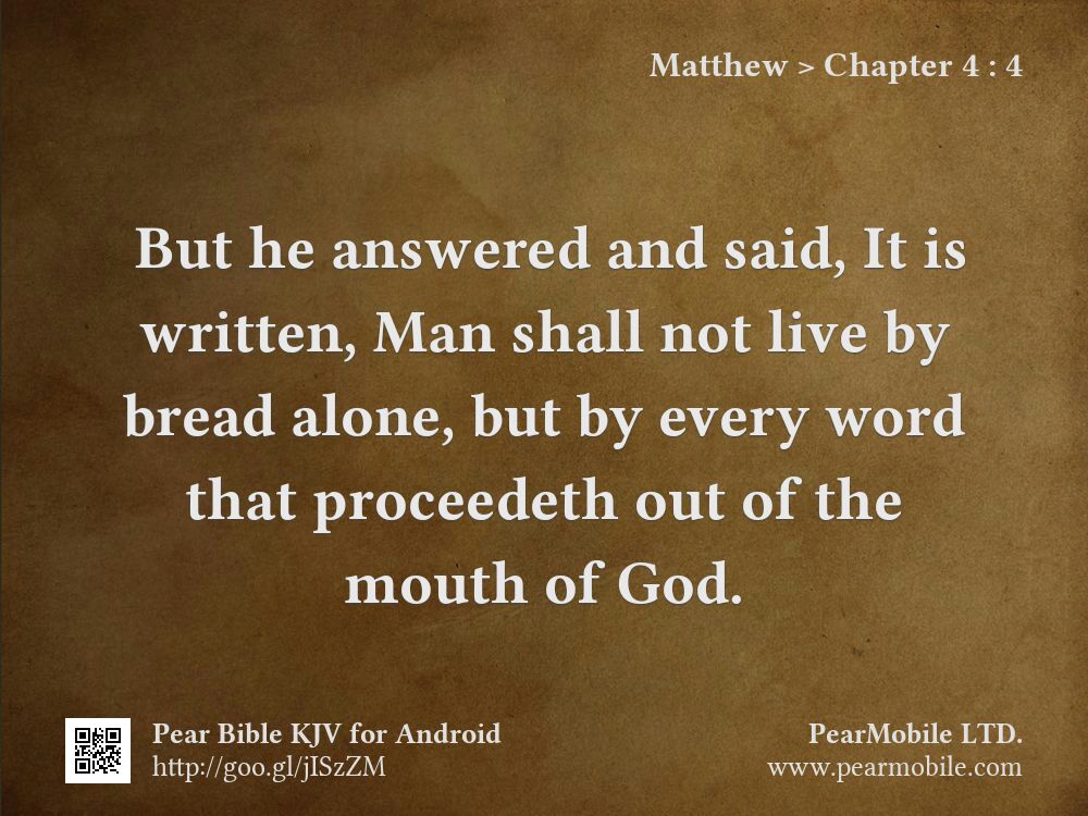 Matthew, Chapter 4:4